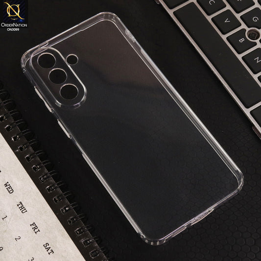 Samsung Galaxy A57 Cover - Transparent  - Soft 4D Design Shockproof Silicone Transparent Clear Camera Protection Case