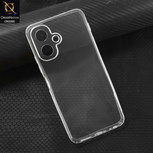 Infinix Smart 10 Cover - Transparent - Soft 4D Design Shockproof Silicone Transparent Clear Camera Protection Case