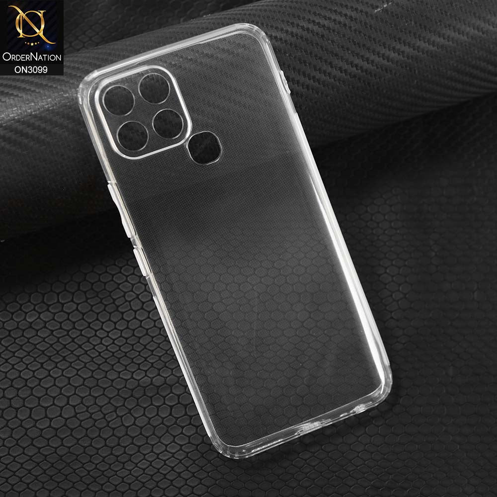 Infinix Smart 6 Cover - Transparent -   Soft 4D Design Shockproof Silicone Transparent Clear Camera Protection Case