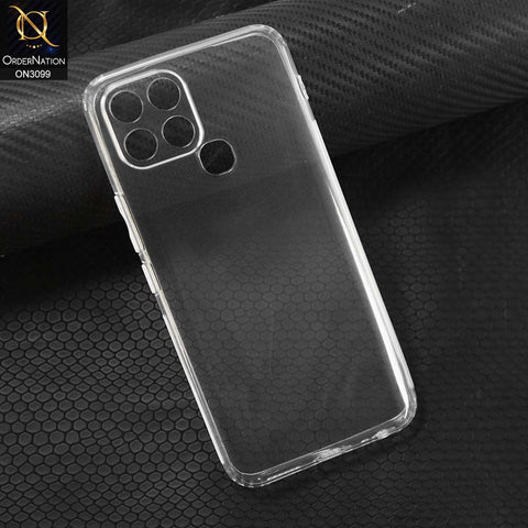 Infinix Smart 6 Cover - Transparent -   Soft 4D Design Shockproof Silicone Transparent Clear Camera Protection Case