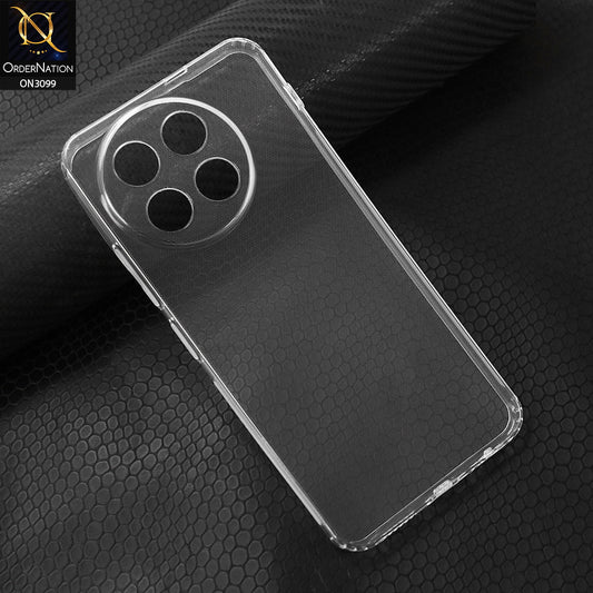 Tecno Spark 30 Pro Cover - Transparent - Soft 4D Design Shockproof Silicone Transparent Clear Camera Protection Case