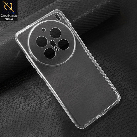 Vivo X200 Pro Cover - Transparent - Soft 4D Design Shockproof Silicone Transparent Clear Camera Protection Case