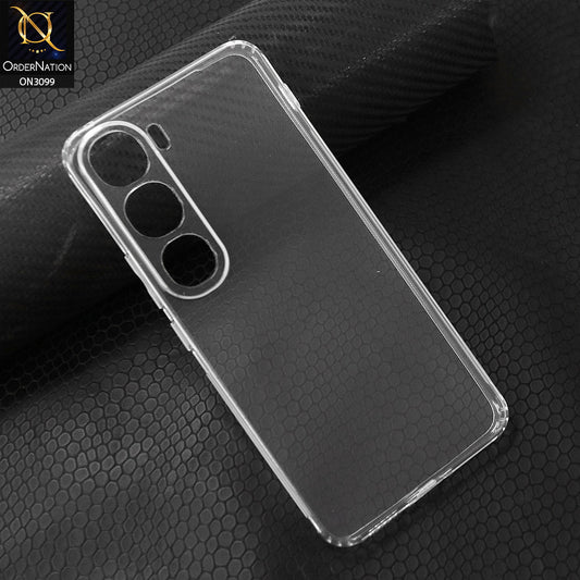 Vivo Y300 Cover - Transparent - Soft 4D Design Shockproof Silicone Transparent Clear Camera Protection Case