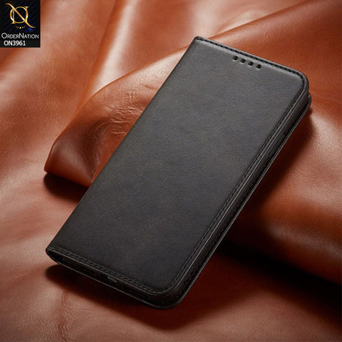 OnePlus 9 Pro Cover - Black - Leather Wallet Flip book Card Slots Soft Case