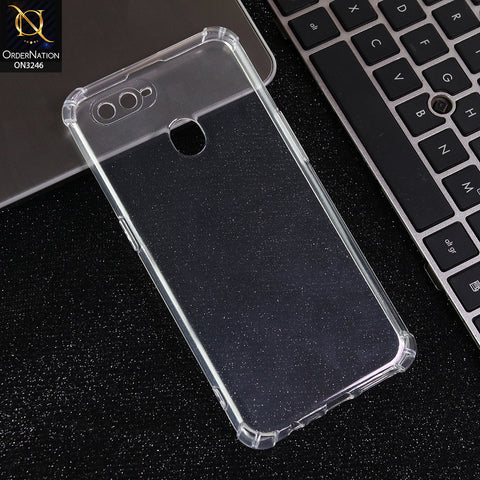 Oppo A5s - Transparent -  Soft 4D Design Shockproof Silicone Transparent Clear Camera Protection Case