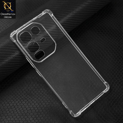 Infinix Note 50 4G Cover - Transparent - Soft 4D Design Shockproof Silicone Transparent Clear Camera Protection Case