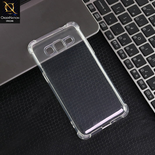 Samsung Galaxy J2 Prime Cover - Transparent - Soft 4D Design Shockproof Silicone Transparent Clear Camera Protection Case