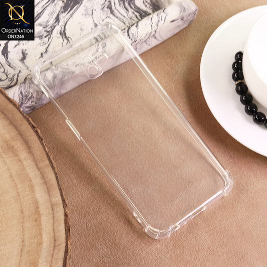 Samsung Galaxy J6 Plus 2018 Cover  - Transparent - Soft 4D Design Shockproof Silicone Transparent Clear Camera Protection Case