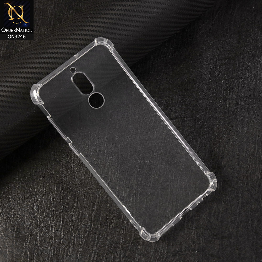 Huawei Mate 10 Lite Cover - Transparent - Soft 4D Design Shockproof Silicone Transparent Clear Case