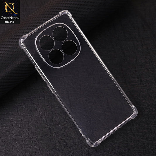 Xiaomi Redmi Note 14 Pro 4G Cover - Soft 4D Design Shockproof Silicone Transparent Clear Case