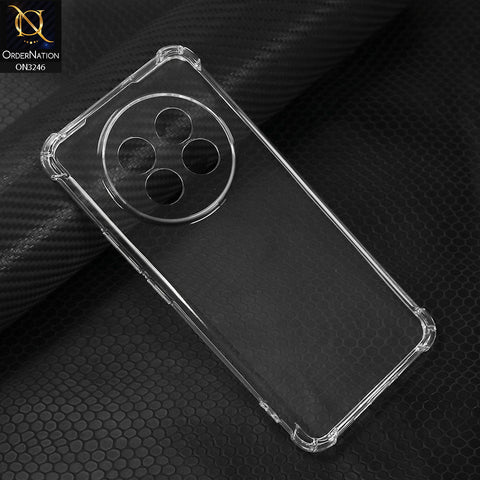 Realme 13 Pro Cover - Transparent - Soft 4D Design Shockproof Silicone Transparent Clear Camera Protection Case