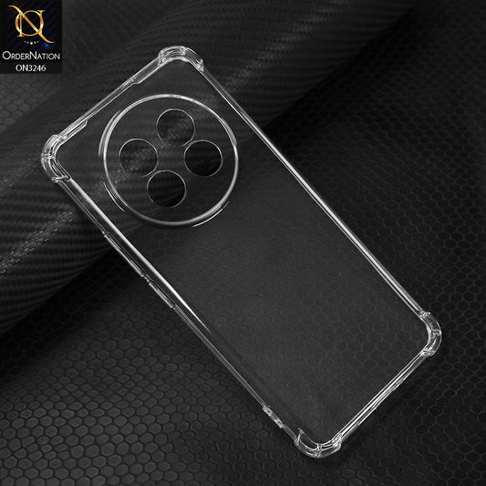 Realme 13 Pro Plus Cover - Transparent - Soft 4D Design Shockproof Silicone Transparent Clear Camera Protection Case