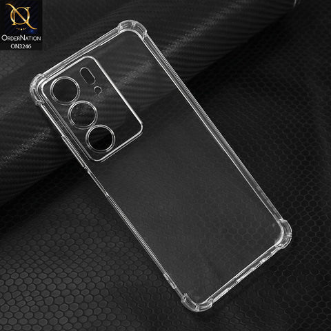 Realme C75 Cover - Transparent - Soft 4D Design Shockproof Silicone Transparent Clear Camera Protection Case