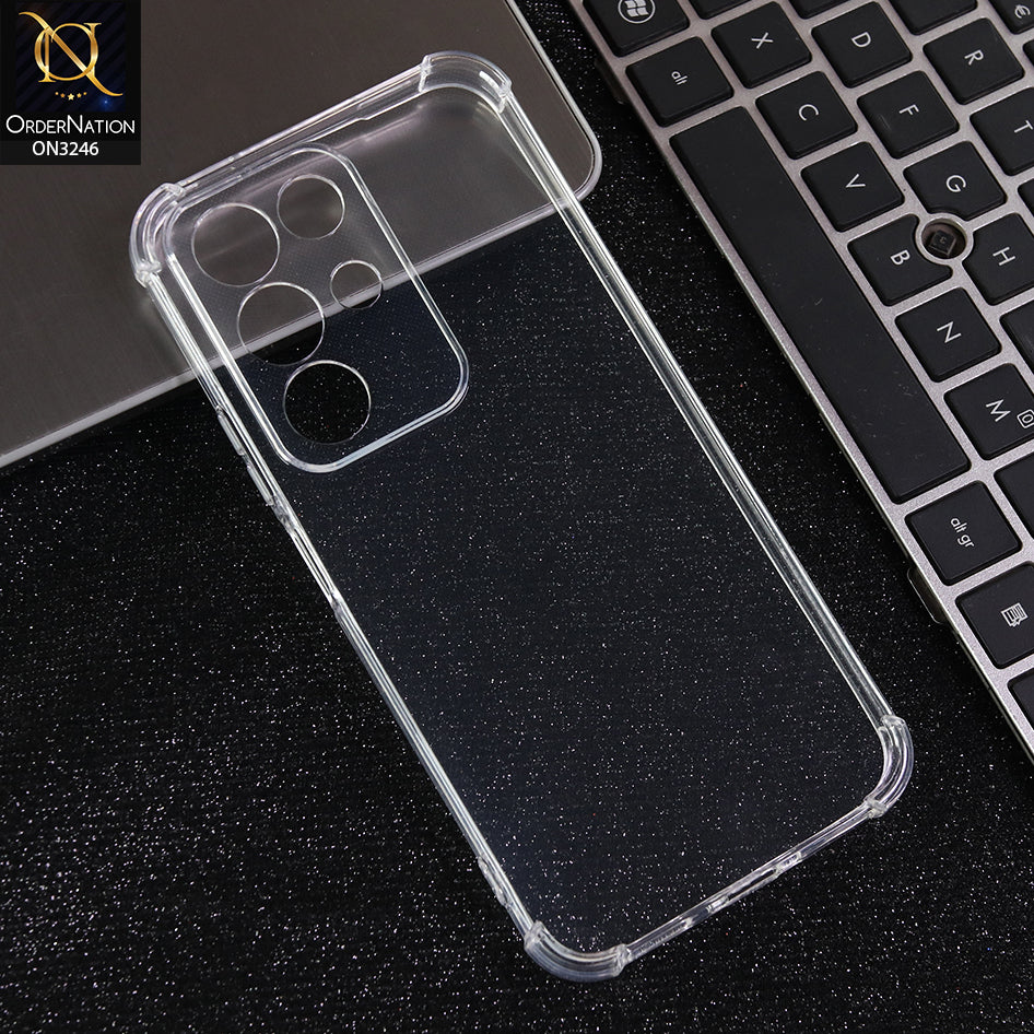 Realme C85 Cover - Transparent - Soft 4D Design Shockproof Silicone Transparent Clear Camera Protection Case