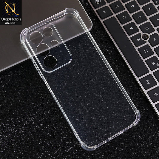 Realme C85 - Transparent -  Soft 4D Design Shockproof Silicone Transparent Clear Camera Protection Case