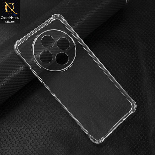 Xiaomi Redmi 14C Cover - Transparent - Soft 4D Design Shockproof Silicone Transparent Clear Camera Protection Case