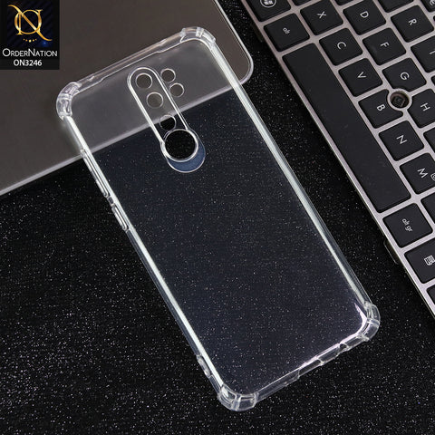 Xiaomi Redmi Note 8 Pro Cover - Transparent - Soft 4D Design Shockproof Silicone Transparent Clear Camera Protection Case