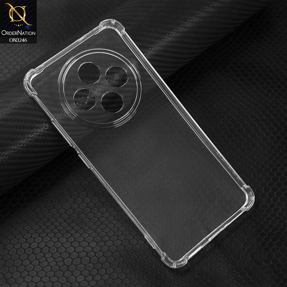 Oppo F27 Cover - Soft 4D Design Shockproof Silicone Transparent Clear Camera Protection Case