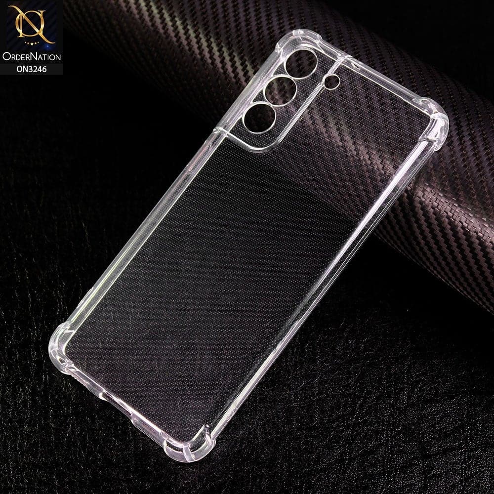 Samsung Galaxy S21 Plus 5G Cover - Transparent - Soft 4D Design Shockproof Silicone Transparent Clear Case