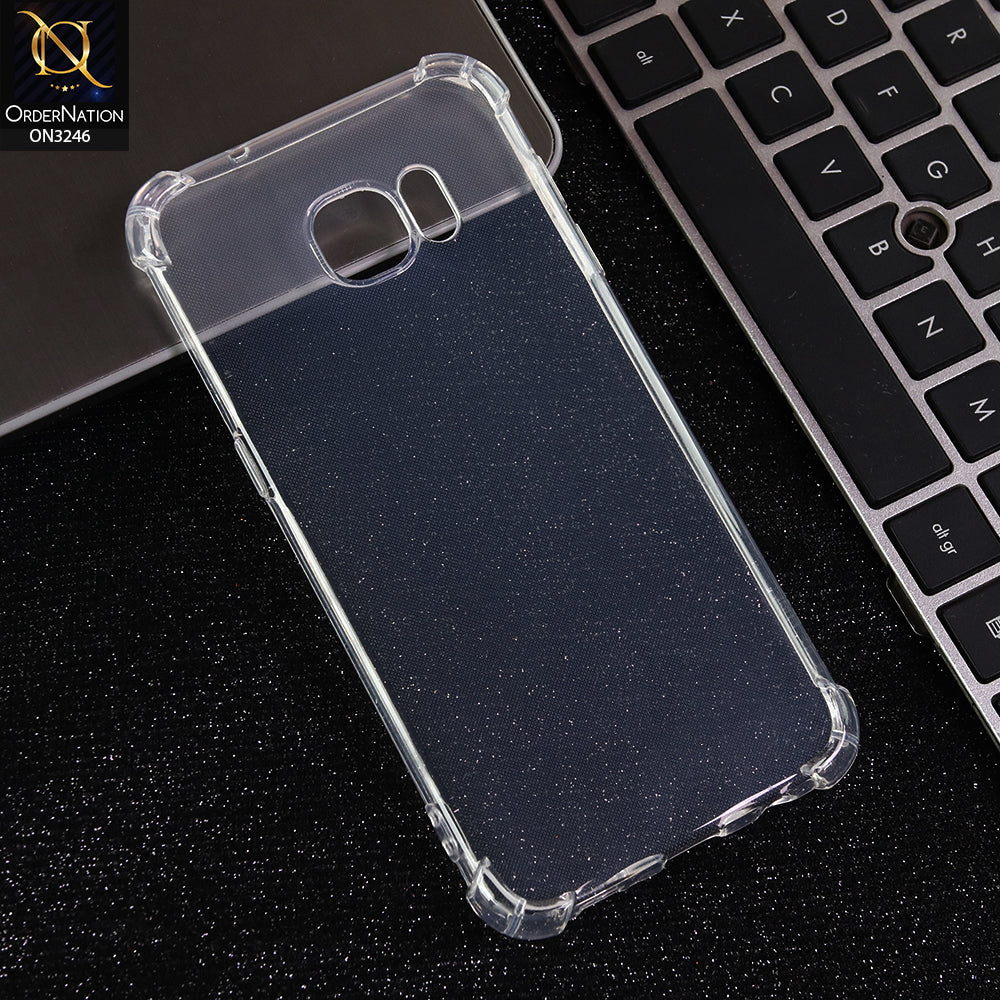 Samsung Galaxy S7 Edge - Transparent -  Soft 4D Design Shockproof Silicone Transparent Clear Camera Protection Case