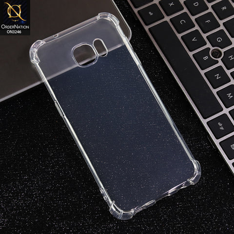 Samsung Galaxy S7 Edge - Transparent -  Soft 4D Design Shockproof Silicone Transparent Clear Camera Protection Case