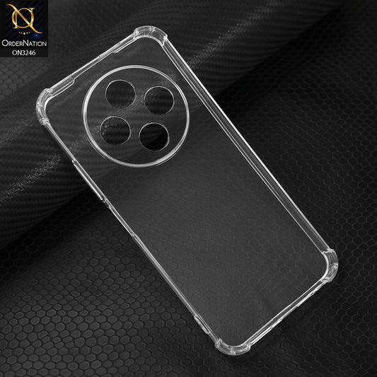Tecno Spark 30C 4G Cover - Transparent - Soft 4D Design Shockproof Silicone Transparent Clear Camera Protection Case