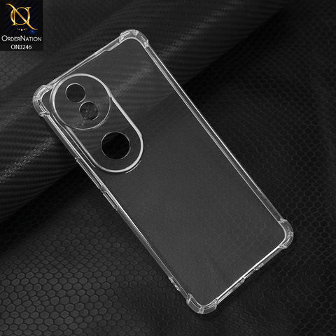 vivo V50 Cover - Transparent - Soft 4D Design Shockproof Silicone Transparent Clear Camera Protection Case