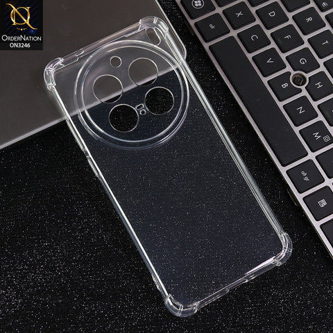 Vivo X200 Pro - Transparent -  Soft 4D Design Shockproof Silicone Transparent Clear Camera Protection Case