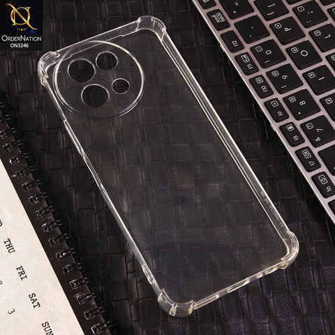 Vivo Y38 Cover - Transparent - Soft 4D Design Shockproof Silicone Transparent Clear Camera Protection Case