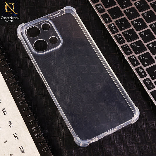 Vivo Y6t 5G Cover - Transparent - Soft 4D Design Shockproof Silicone Transparent Clear Camera Protection Case
