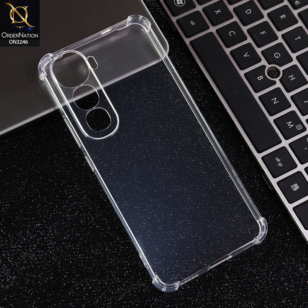 Vivo Y400 - Transparent -  Soft 4D Design Shockproof Silicone Transparent Clear Camera Protection Case