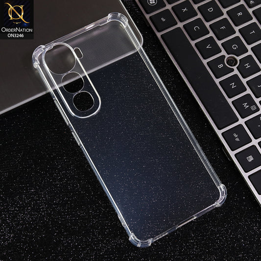 Vivo Y400 - Transparent -  Soft 4D Design Shockproof Silicone Transparent Clear Camera Protection Case
