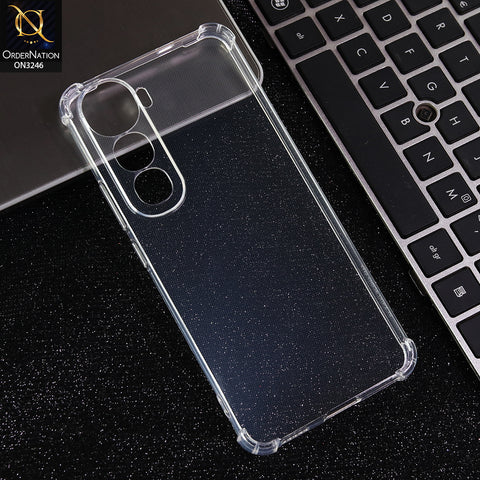 Vivo Y400 - Transparent -  Soft 4D Design Shockproof Silicone Transparent Clear Camera Protection Case