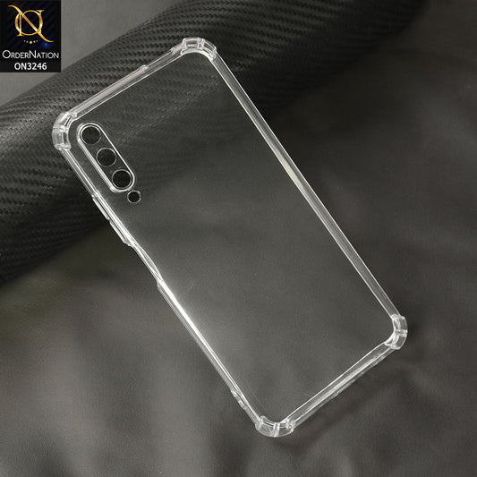 Huawei Y9s Cover - Transparent - Soft 4D Design Shockproof Silicone Transparent Clear Camera Protection Case