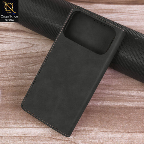 iPhone 17 Pro Max Cover - Black -  ONation Business Flip Series - Premium Magnetic Leather Wallet Flip book Card Slots Soft Case