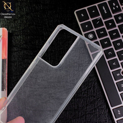 Vivo Y21e Cover - Straight Edge Rubic Cube Anti Fall Soft TPU Clear Case