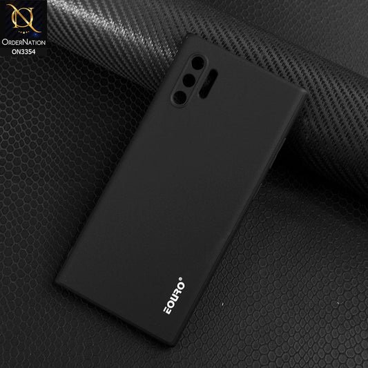 Samsung Galaxy Note 10 Plus Cover - Black - EOURO Shock Resistant Soft Silicone Camera Protection Case