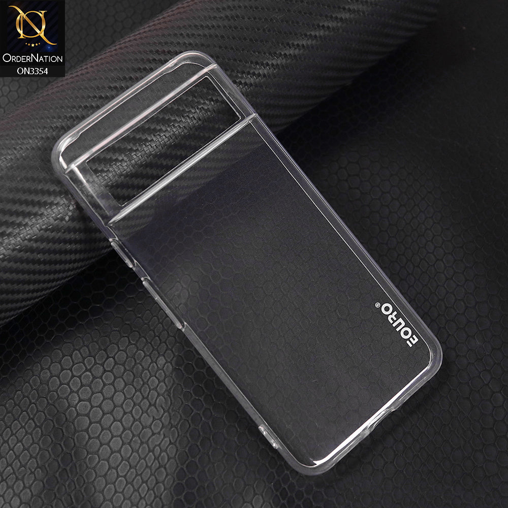 Google Pixel 8 Cover - Transparent - EOURO Shock Resistant Soft Silicone Camera Protection Case
