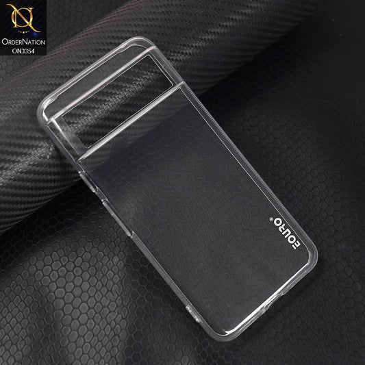 Google Pixel 8 Cover - Transparent - EOURO Shock Resistant Soft Silicone Camera Protection Case