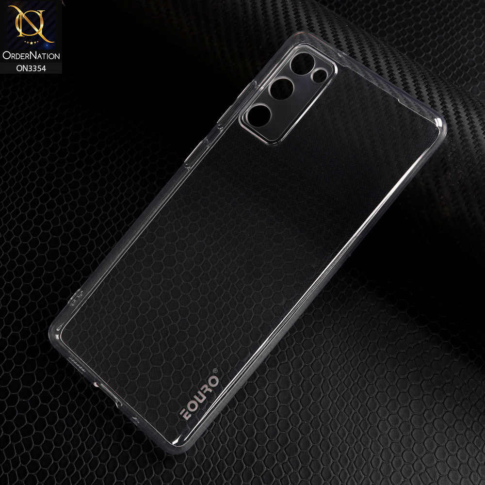 Samsung Galaxy S20 FE Cover - Transparent - EOURO Shock Resistant Soft Silicone Camera Protection Case