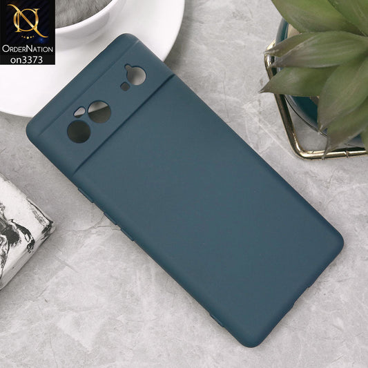 Google Pixel 6 Cover - Blue - Soft Shockproof Sillica Gel Camera Protection Case