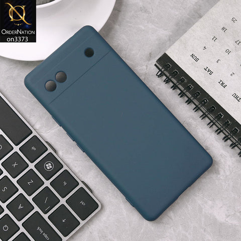 Google Pixel 6a Cover - Blue - Soft Shockproof Sillica Gel Camera Protection Case