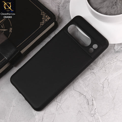Google Pixel 8 Pro Cover - Black - Soft Shockproof Sillica Gel Camera Protection Case