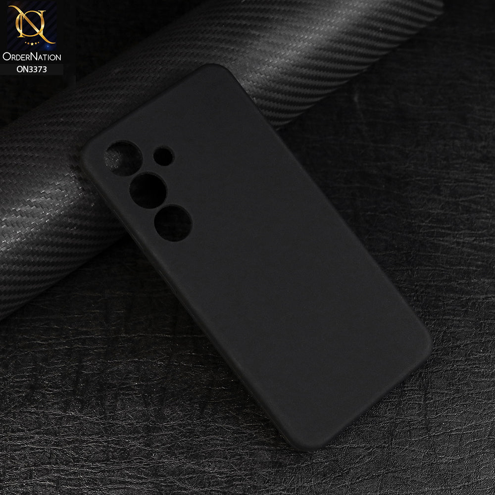 Samsung Galaxy S24 Plus - Black - Soft Shockproof Sillica Gel Camera Protection Case