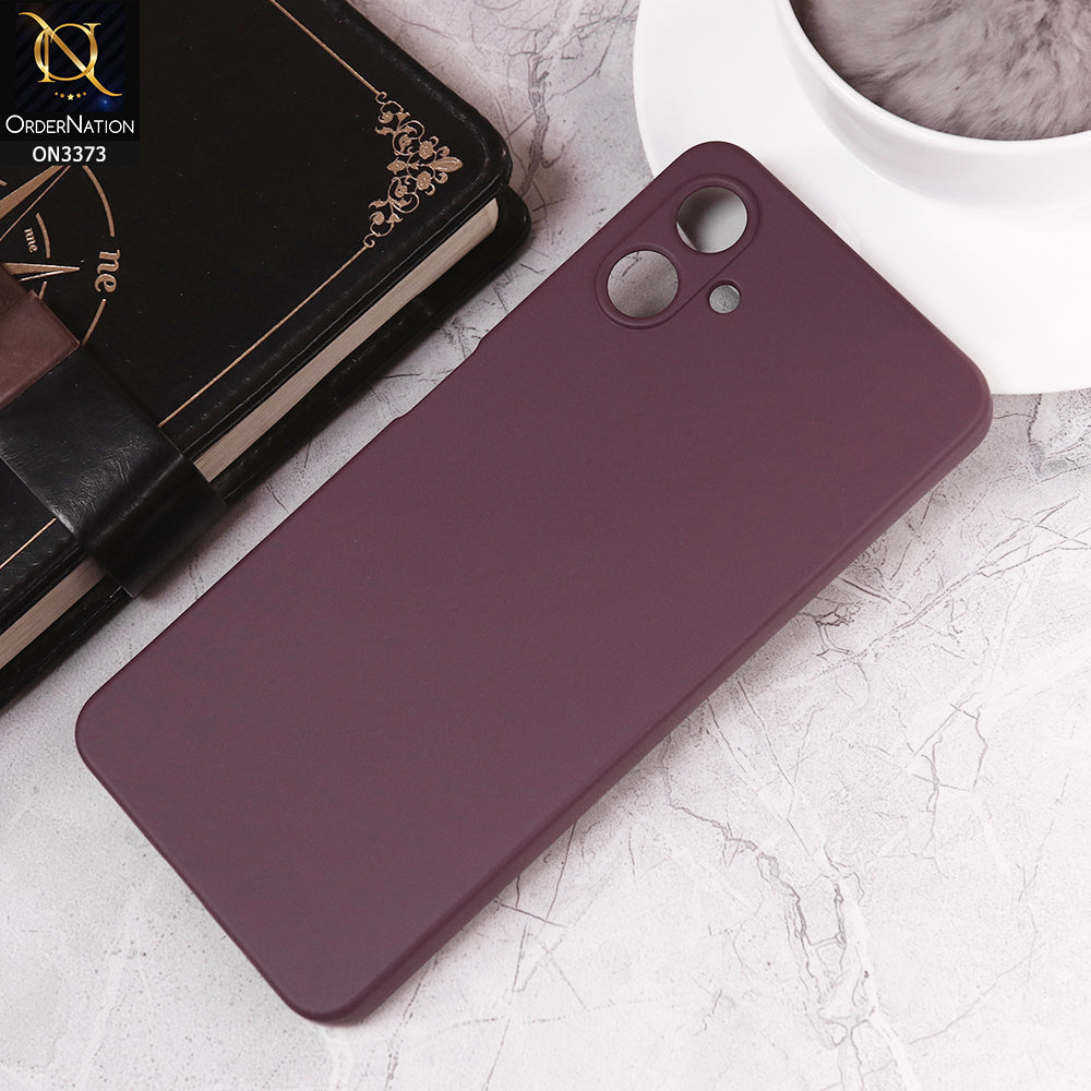 Samsung Galaxy A06 Cover - Burgundy - Soft Shockproof Sillica Gel Camera Protection Case
