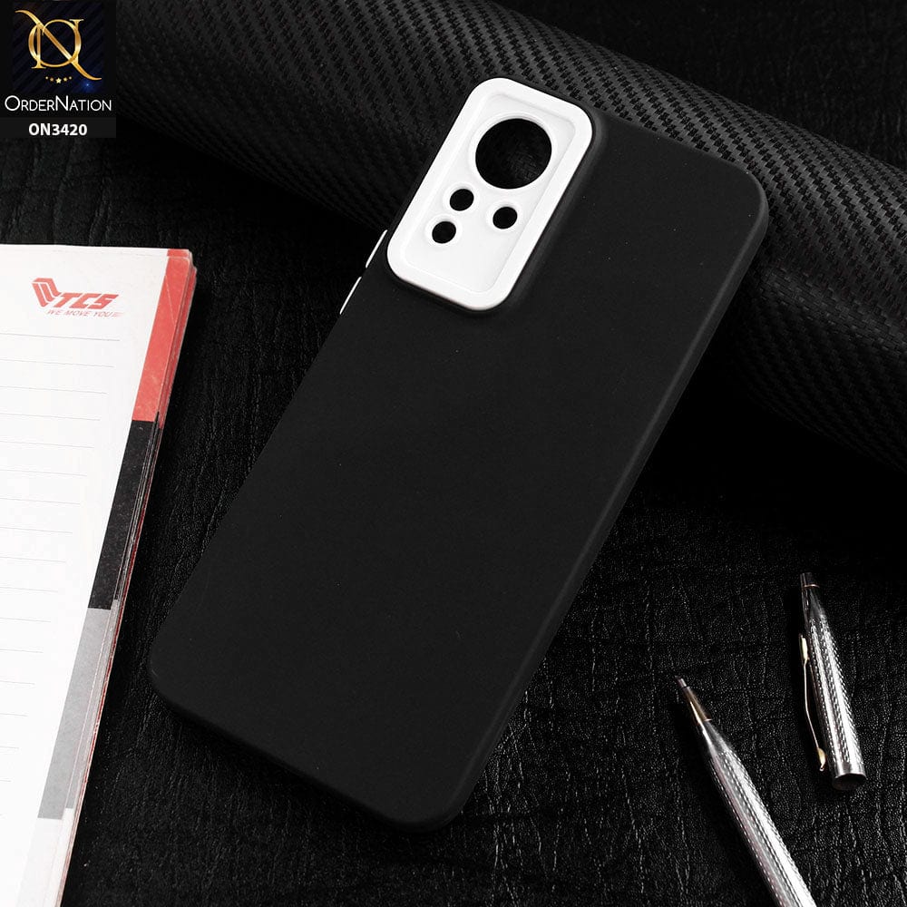 Infinix Note 12 G88 Cover - Black - Soft Silicone Candy Color Matte Look Camera Protection Case