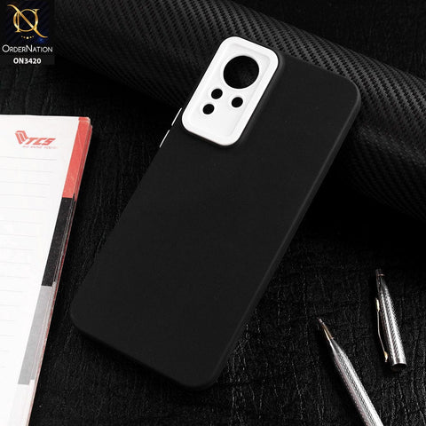 Infinix Note 12 G88 Cover - Black - Soft Silicone Candy Color Matte Look Camera Protection Case