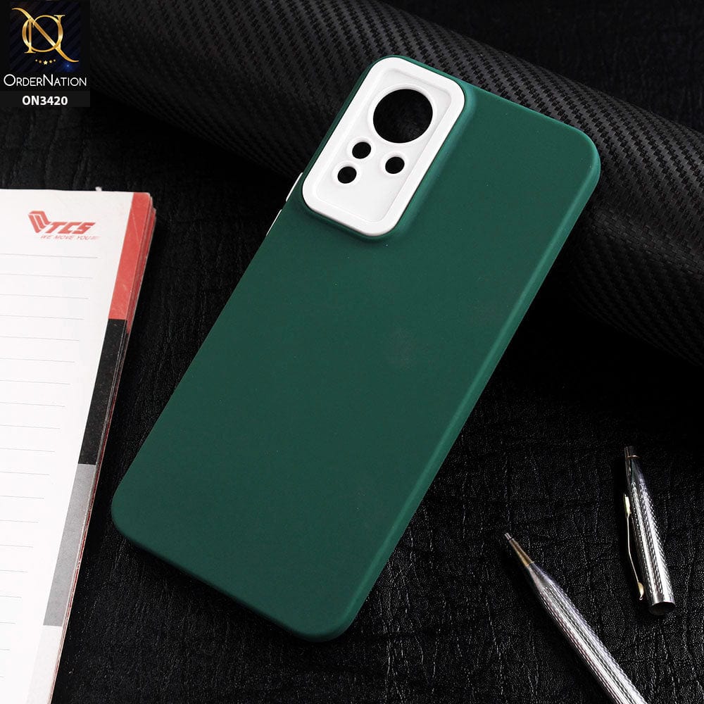 Infinix Note 12 G88 Cover - Green - Soft Silicone Candy Color Matte Look Camera Protection Case
