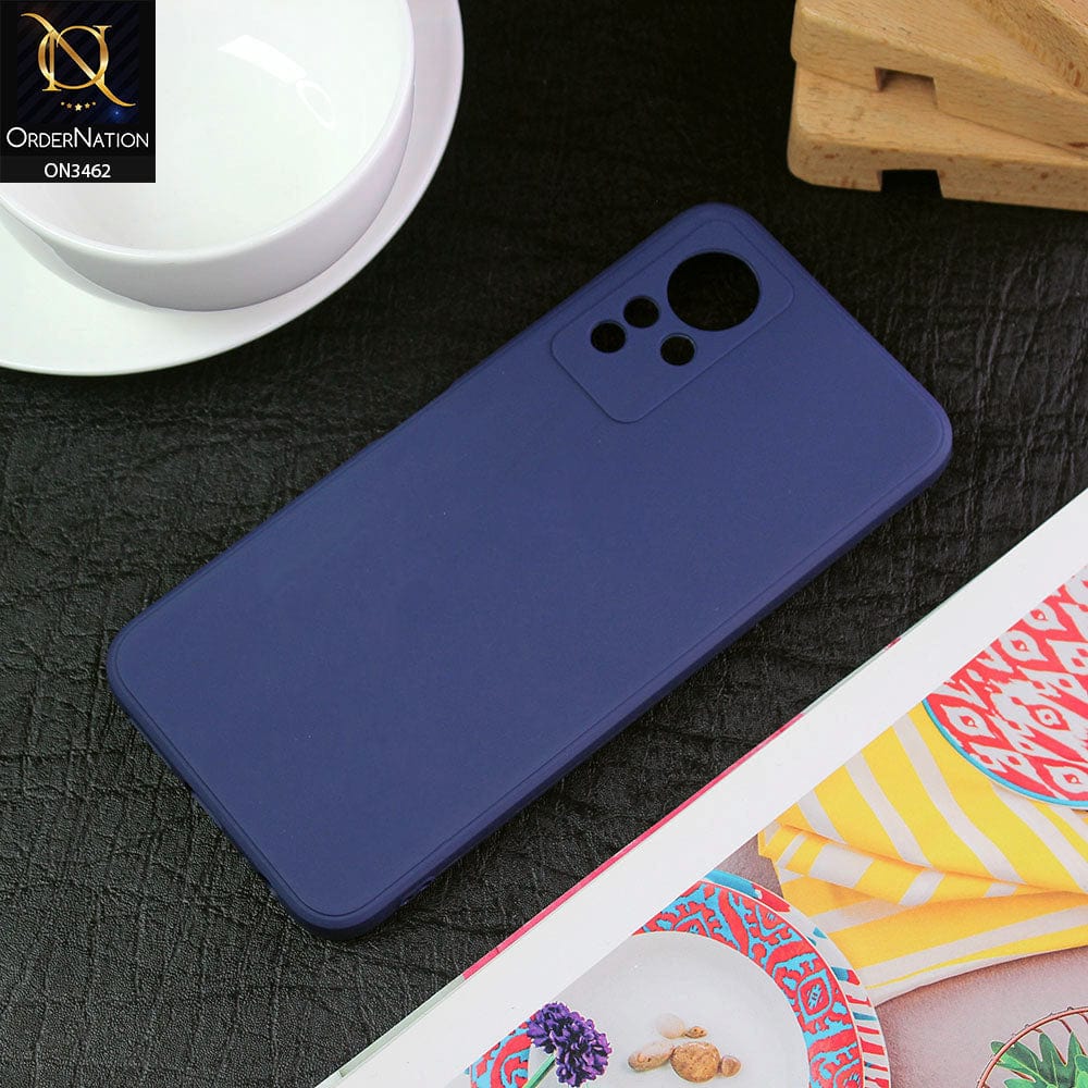 Infinix Note 12 G88 Cover - Dark Blue - Soft Silicone Camera Protection Case