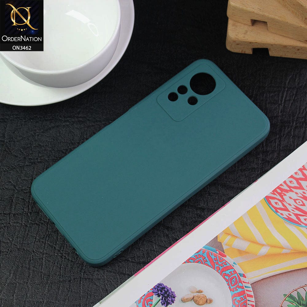 Infinix Note 12 G88 Cover - Dark Green - Soft Silicone Camera Protection Case